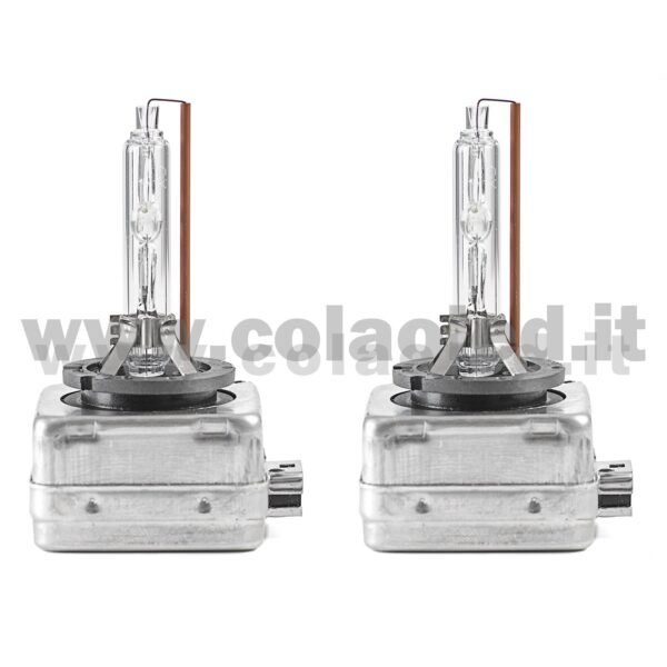 D1S BULBI XENON BIANCO LATTE COPPIA LAMPADE MAGGIORATE + GAS RICAMBIO HID DS1