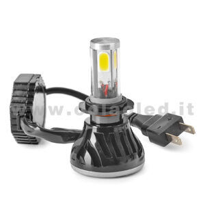 H7 CANBUS KIT LED 1 LAMPADA 9000LM  SCELTA POWER 40W CON TRASFORMATORI CANBUS H7