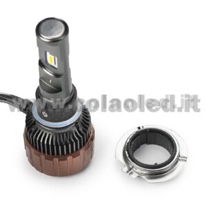 H7 6000LM KIT LED 1 LAMPADA BIANCO LATTE SOSTITUTIVA ALOGENA ULTRA PICCOLO 50W PROGETTO MICRO POWER LUCE BIANCA FARO H7