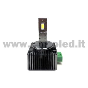 D3S 15000LM 5800K KIT LED CANBUS 1 LAMPADA LED 55W BIANCO LATTE COVERSIONE DA BIXENON XENON DI SERIE A LED PLUG AND PLAY DS3