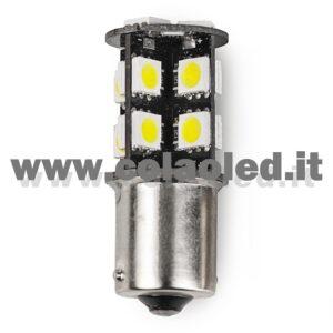 P21W 1 POLO 1156 CANBUS 1 LAMPADINA MODELLO 33 CHIP LED ARANCIONE