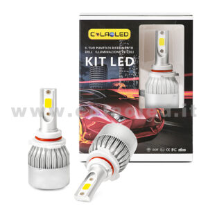 H10 15000LM 5800K KIT LED 12V CANBUS 2 LAMPADE BIANCO FREDDO 72W KIT LED COLAOLED CANBUS H10