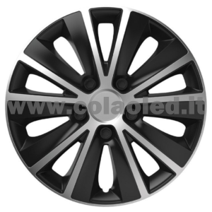 Copricerchi Auto Rapide Silver & Black 4pz.