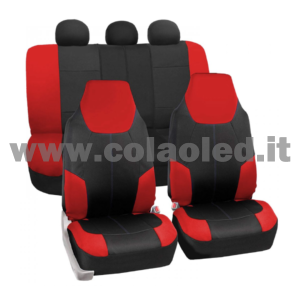 Set completo coprisedile Vulcano rosso