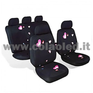 Set Completo Coprisedili Auto cuore