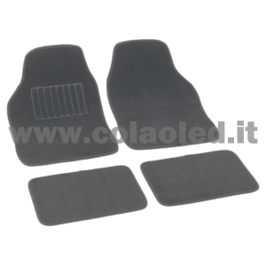 Set completo tappetini universali Auto Link bordo grigio