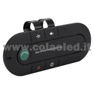 Kit Vivavoce Bluetooth per Auto Cellulare Kit Vivavoce per Auto Senza Fili parlare telefono sicurezza Bluetooth Visiera Parasole per Auto con Caricabatteria da Auto per Vivavoce Parlante in Auto batterie litio 650 mAh senza fili