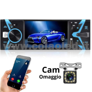 Autoradio 1 DIN 4,3″ Pollici Carplay android apple + telecamera posteriore parcheggio Micro SD USB Micro SD Aux-in Bluetooth Lettore MP5 Radio FM RDS USB/EQ/AUX gps 4 canali 60Wx4