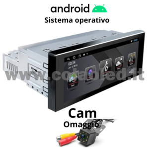 AUTORADIO DIN 6,2″ POLLICI TOUCHSCREEN CARPLAY ANDROID APPLE + TELECAMERA POSTERIORE PARCHEGGIO PARCHEGGIO AUX-IN USB BLUETOOTH WIFI TOUCHSCREEN STEREO FM RDS USB SWC CON USB/EQ/AUX NAVIGATORE GPS SISTEMA OPERATIVO ANDROID PROCESSORE 2 CORE 4 CANALI 65WX4