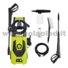 IDROPULITRICE PROFESSIONALE CON ROTELLE FACILE SPOSTAMENTO MULTIUSO A BATTERIA 220V AD AQUA ALTA PRESSIONE PER BICI VIALETTI GIARDINI AUTO MOTO CAMION CON FILI 120 BAR Portata 420 L/H 1200W