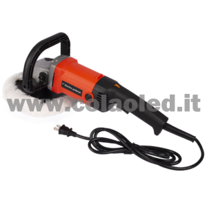 Lucidatrice rotorbitale a corrente PROFESSIONALE set per carrozzeria e carrozieri 6 marce di velocità Lucidatrice automatica elettrica regolabile Pulizia multifunzionale Levigatrice metallo e per legno Macchinetta anche per grattare e lucidare 600-10000 giri/min 220V 1500w con filo