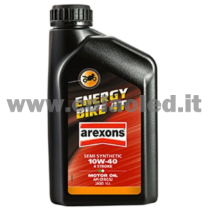 OLIO MOTORI SEMI-SINTETICO MULTIGRADO 10W-40 4 STROKE ENERGY BIKE 4T 1LT AREXONS