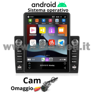 Autoradio 2 Doppio DIN 9,7″ Pollici 4k Carplay android apple + telecamera posteriore parcheggio parcheggio Mircro SD Aux-in USB bluetooth WiFi touchscreen stereo FM RDS USB SWC con USB/EQ/AUX navigatore gps sistema operativo Android Processore 8 core 4 canali 65Wx4