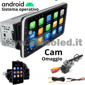 Autoradio 2 Doppio DIN 9,7″ Pollici 4k Carplay android apple + telecamera posteriore parcheggio parcheggio Aux-in USB bluetooth WiFi touchscreen stereo FM RDS USB SWC con USB/EQ/AUX navigatore gps sistema operativo Android Processore 8 core 4 canali 65Wx4