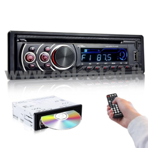 Autoradio 1 DIN CD DVD Micro SD USB Aux-in Bluetooth Lettore MP5 Radio FM RDS USB/EQ/AUX gps 4 canali 60Wx4